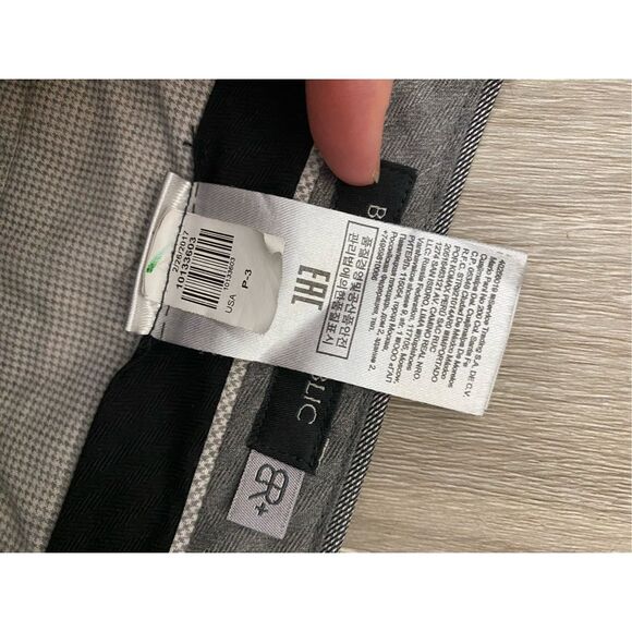 Banana Republic Slim Fit Gray Dot Chino Pants, Men's Size 33 x 30 - Picture 7 of 9